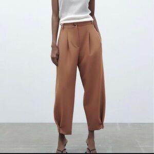 Zara balloon pants terracotta